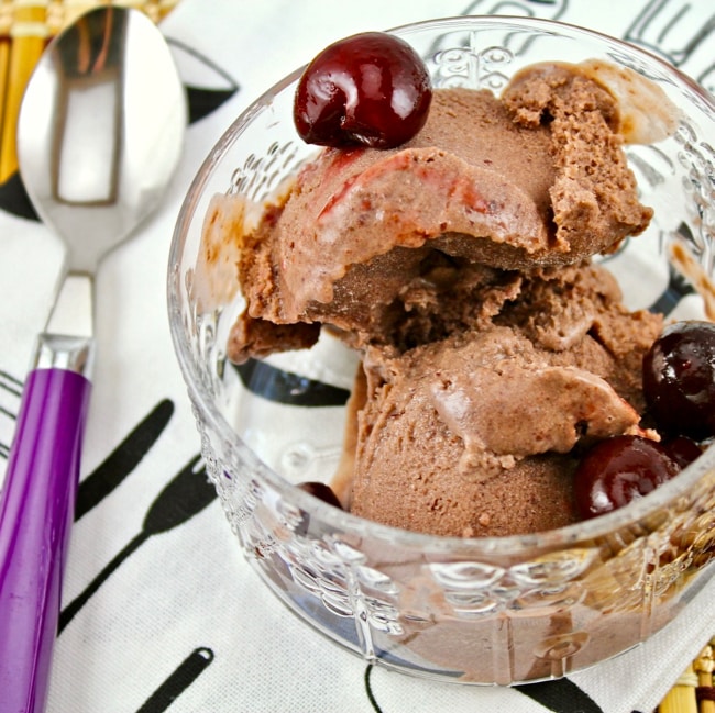 Vegan Cherry Ice Cream Recipe (5-Ingredients, Date-Sweetened) - Clean ...