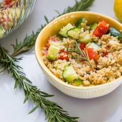 Instant Pot Lemon Quinoa Vegetable Salad (One-Pot, Vegan)