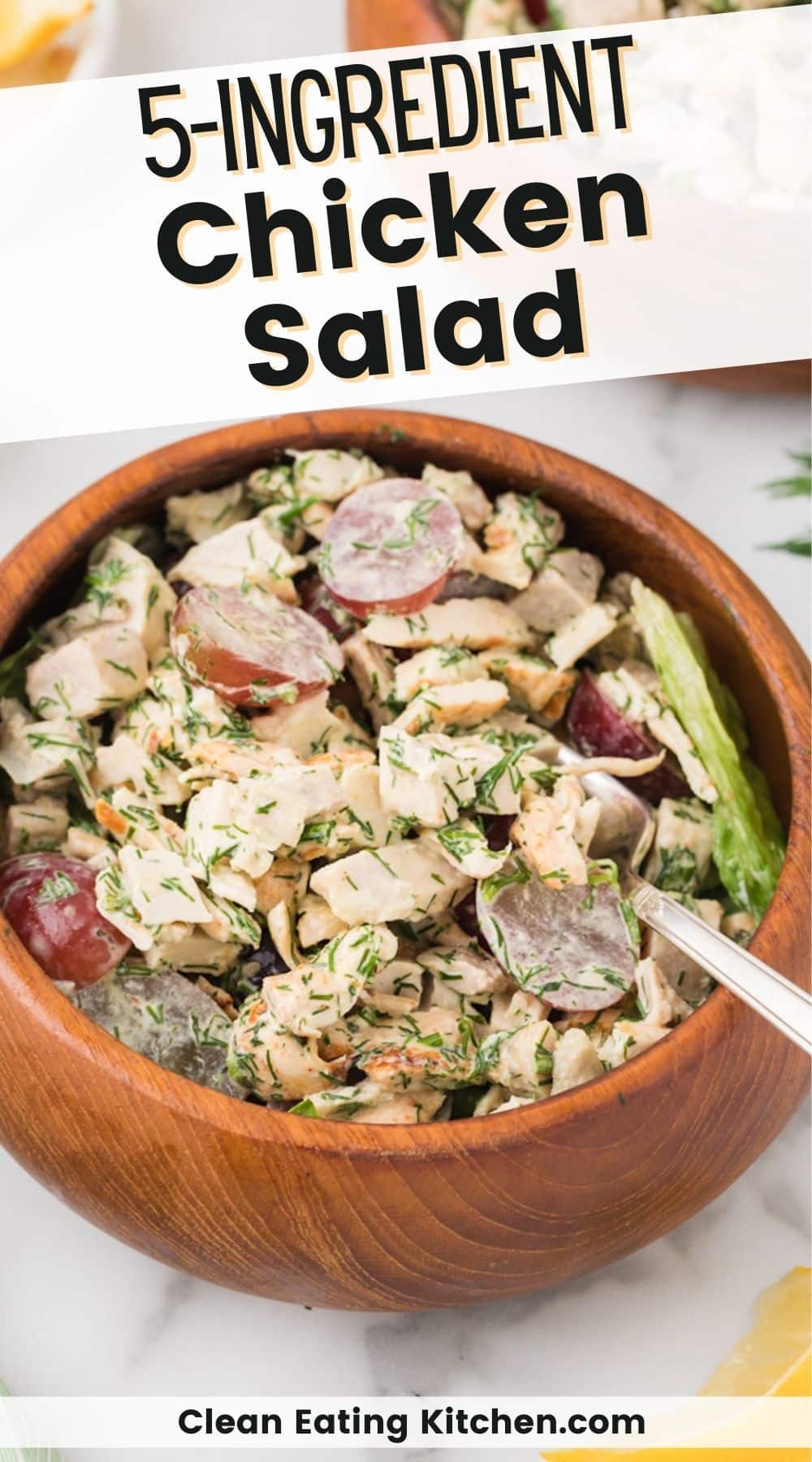 5-Ingredient Chicken Salad Recipe - Clean Eating Kitchen