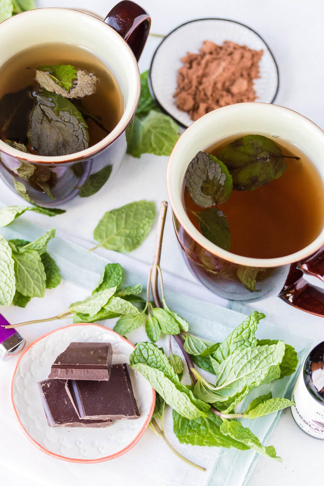 Homemade Chocolate Mint Tea - Clean Eating Kitchen