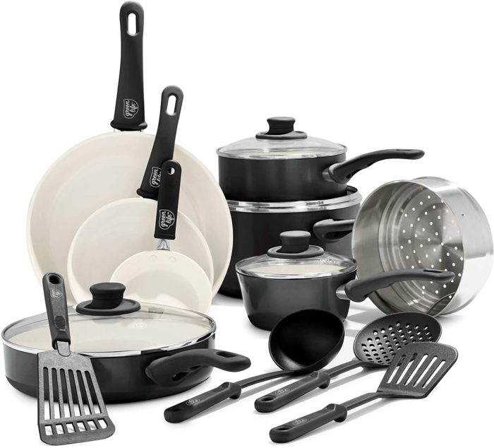 22pc Ceramic Cookware Set Gray - … curated on LTK