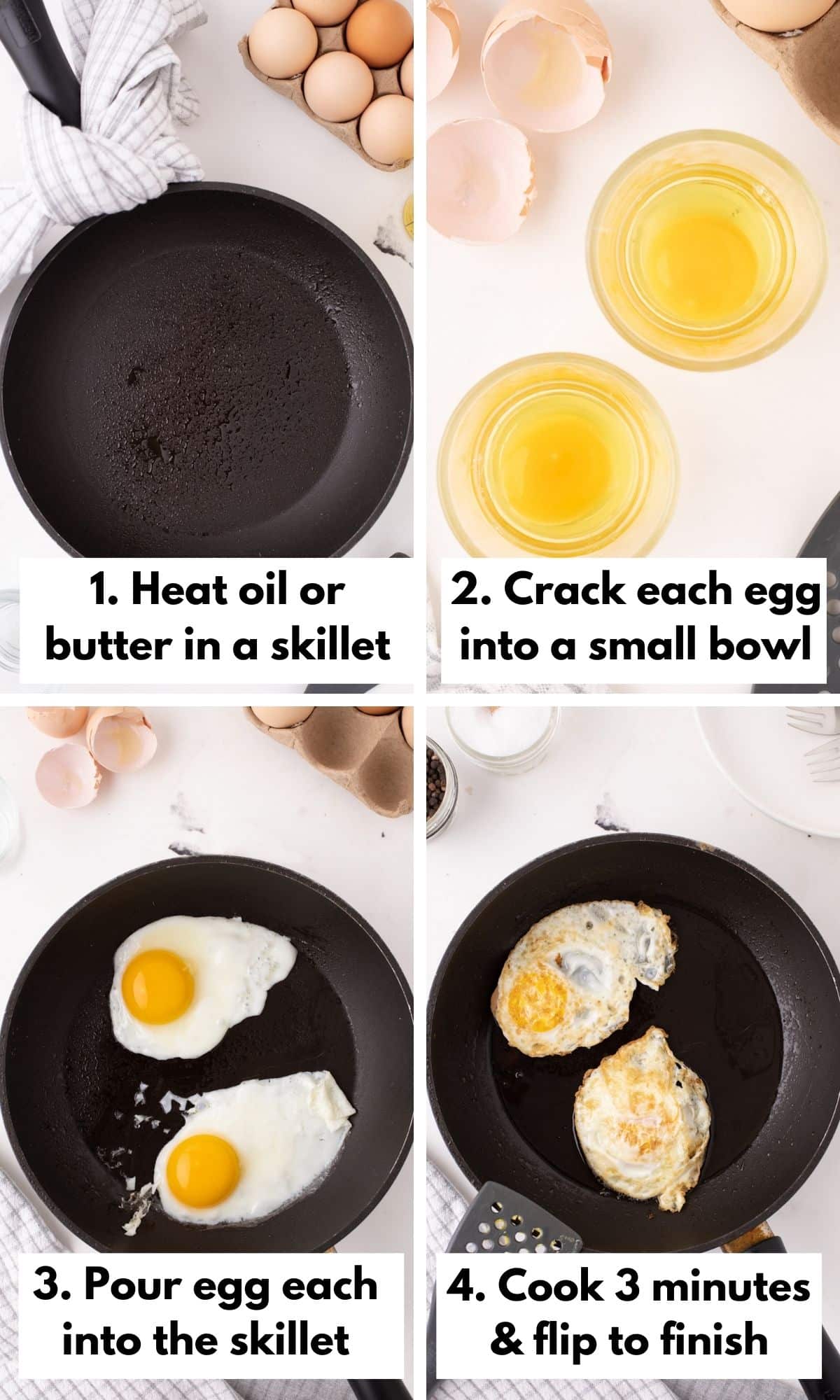 Quick and Easy Over Medium Eggs - Pure and Simple Nourishment