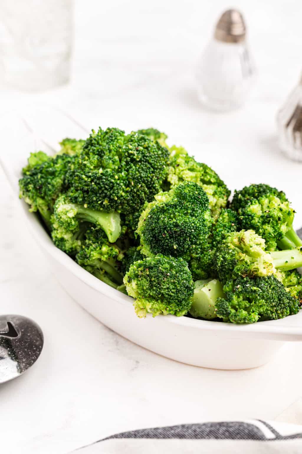 Air Fryer Frozen Broccoli (3-Ingredients) - Clean Eating Kitchen