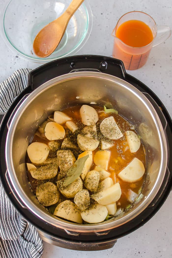 Vegan Potato Leek Soup (Instant Pot or Stovetop)