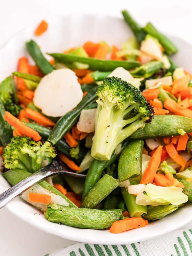 Air Fryer Frozen Vegetables - Clean Eating Kitchen