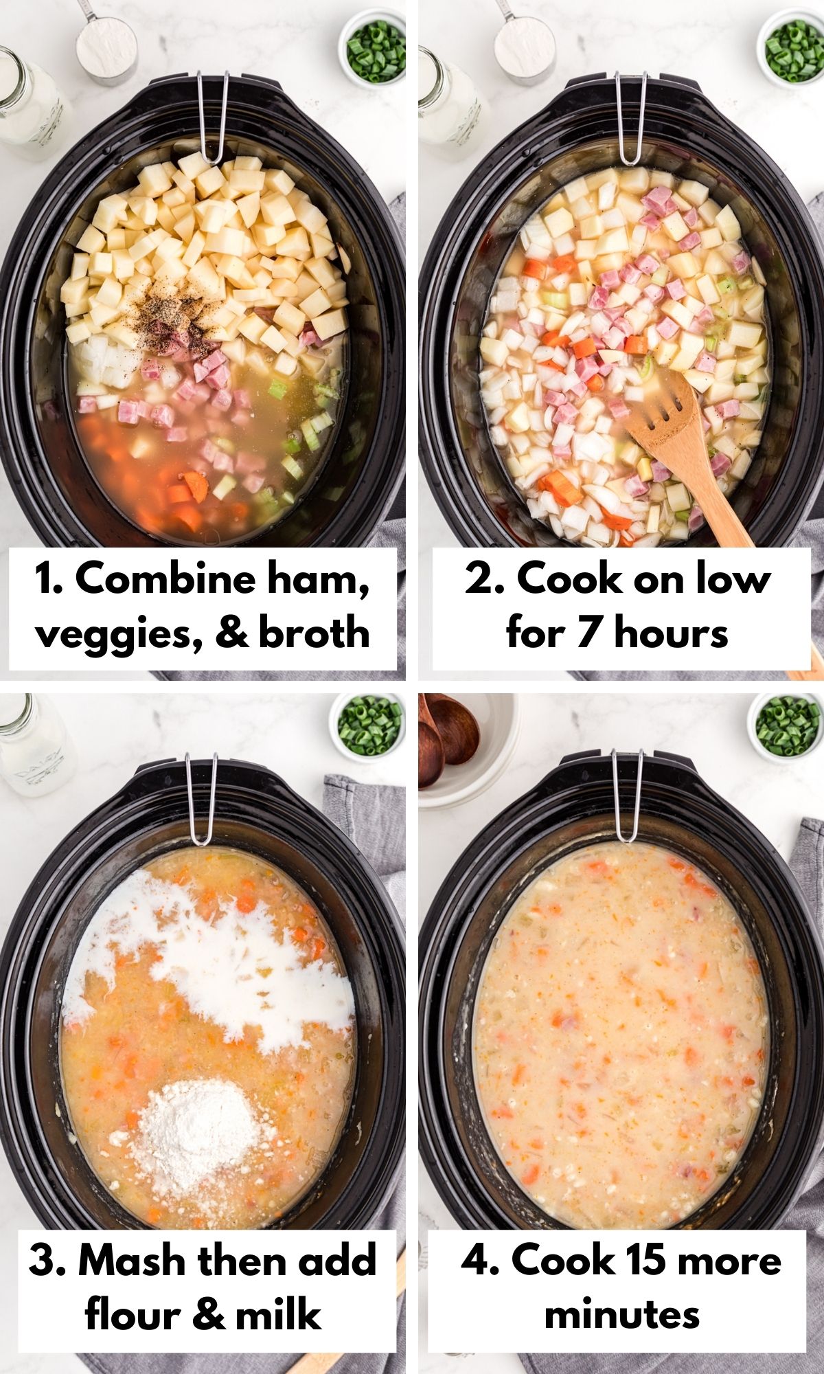 Slow Cooker Ham and Potato Soup · Easy Family Recipes