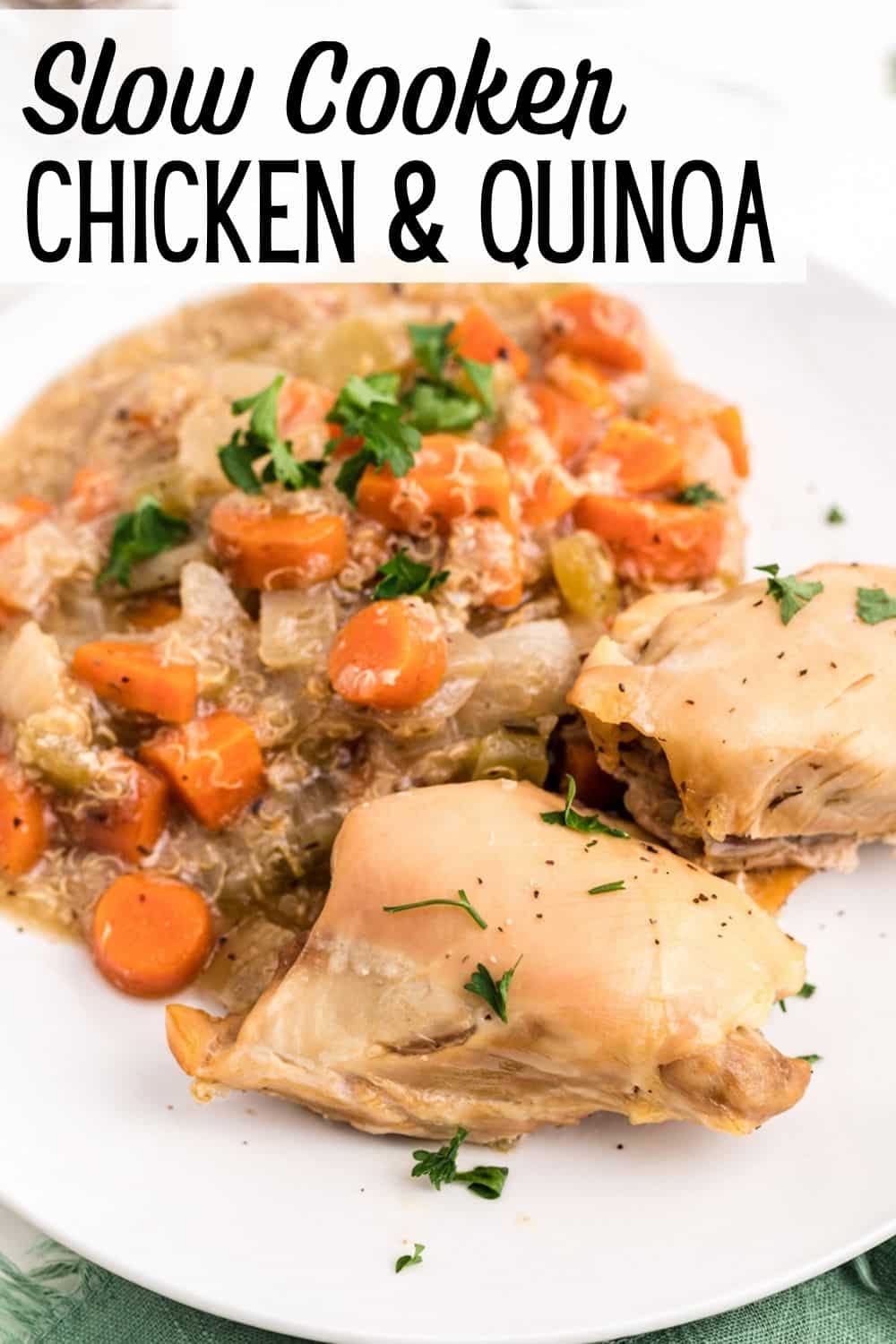 Slow Cooker Chicken and Quinoa Dinner - Clean Eating Kitchen