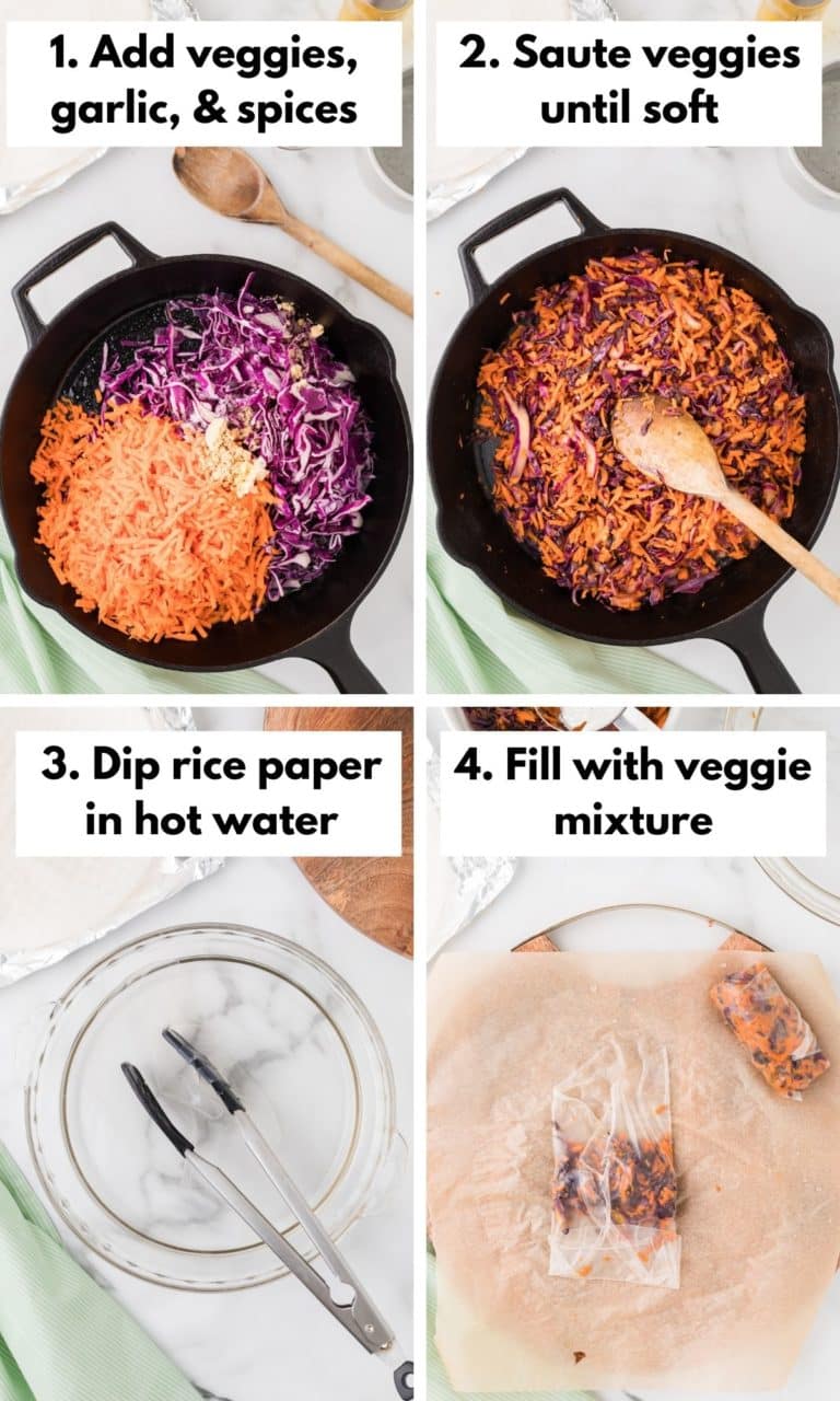 Air Fryer Rice Paper Spring Rolls (Gluten-Free) - Clean Eating Kitchen