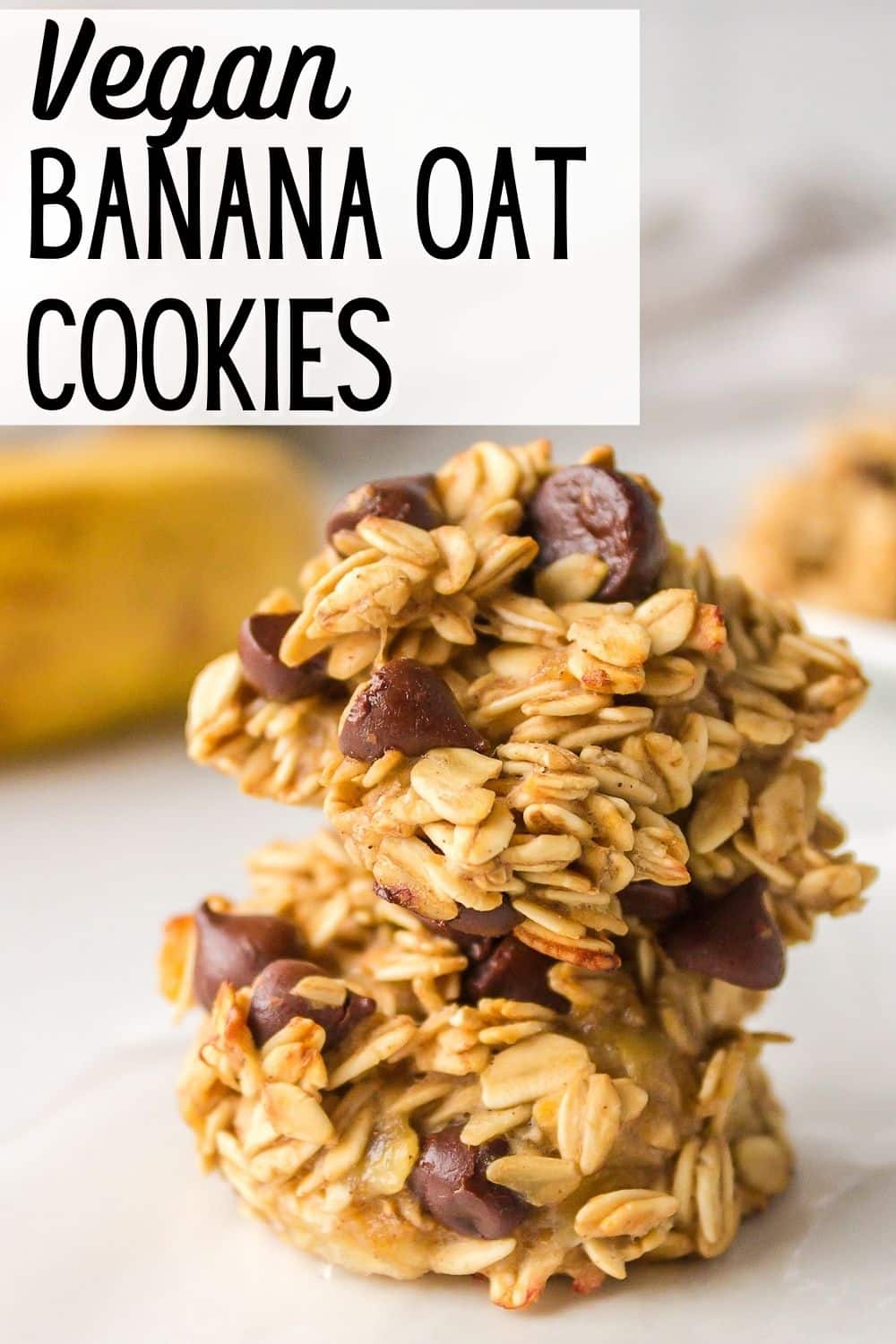 Healthy Banana Oat Cookies with Chocolate Chips - Clean Eating Kitchen