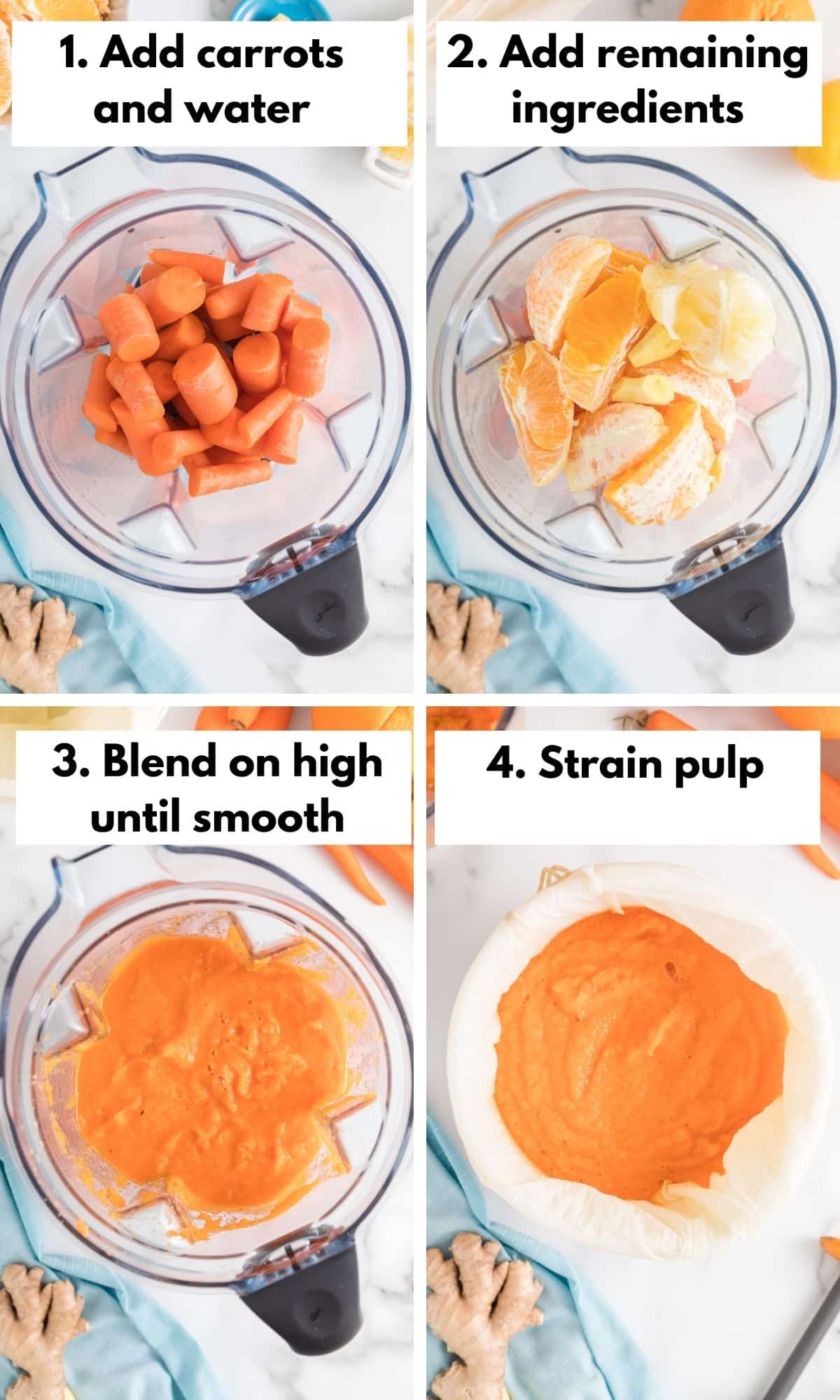 Make Vegetable Juice In a Blender 