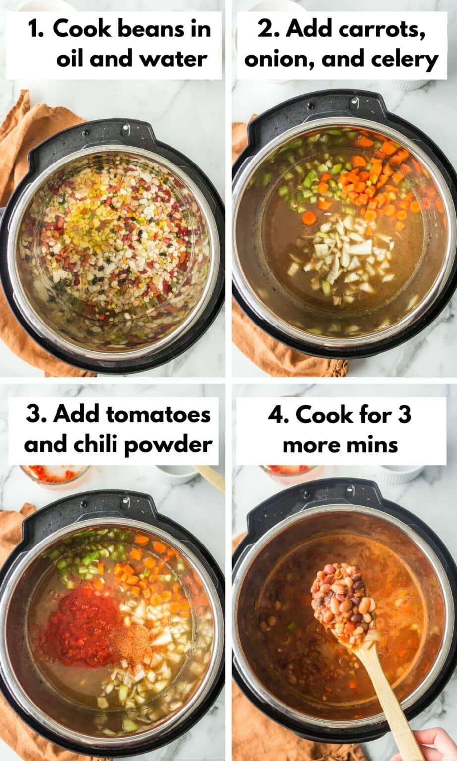Instant Pot 15 Bean Soup (Vegan) - Clean Eating Kitchen