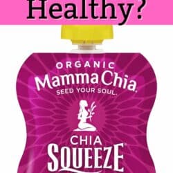a box of Mamma Chia squeeze pouches in strawberry banana.