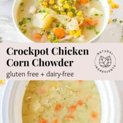 crockpot chicken corn chowder pin.