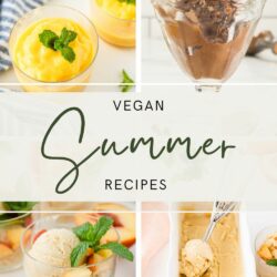 vegan summer recipes pin collage.